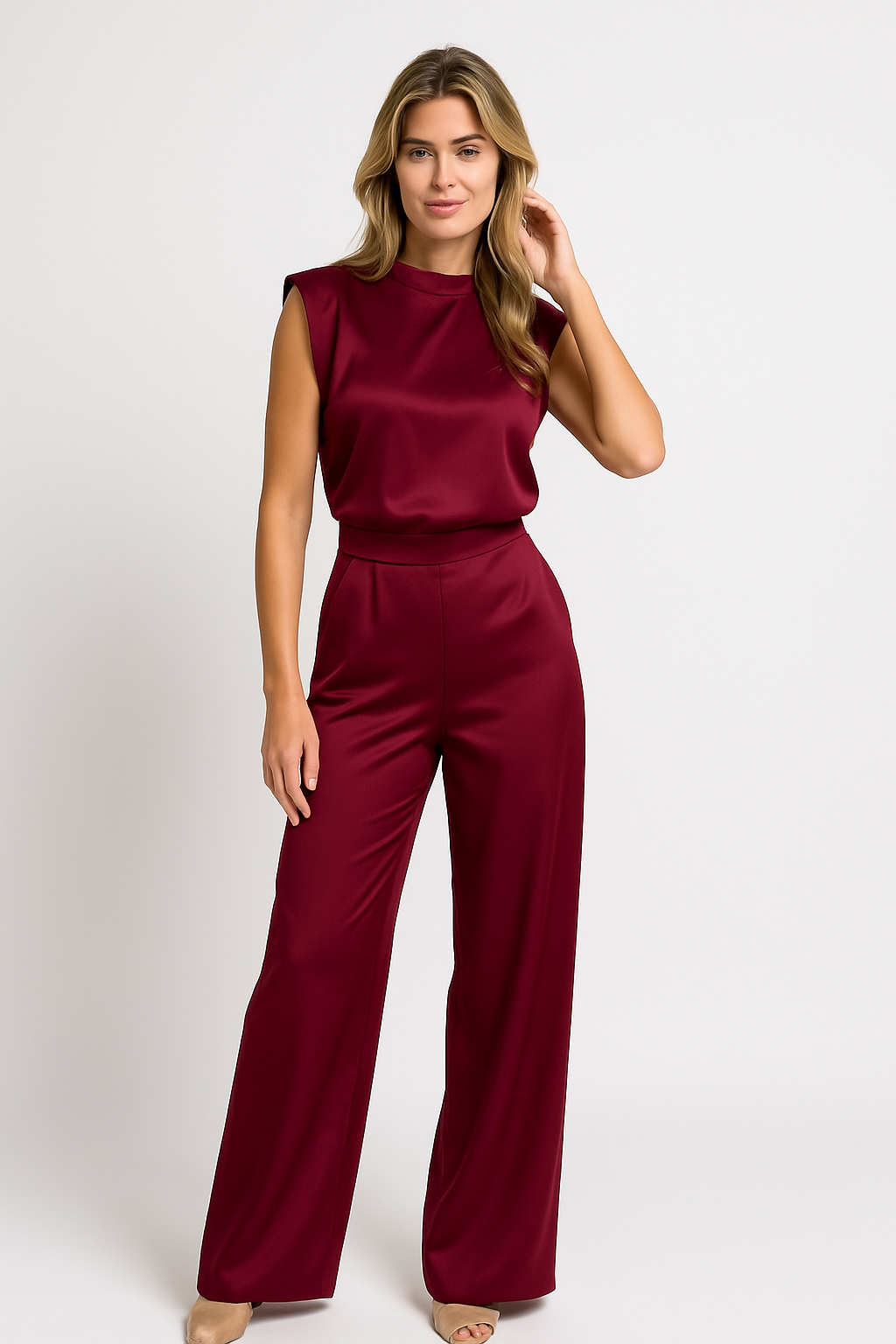 Averra™ | Elegant Wide-Leg Jumpsuit