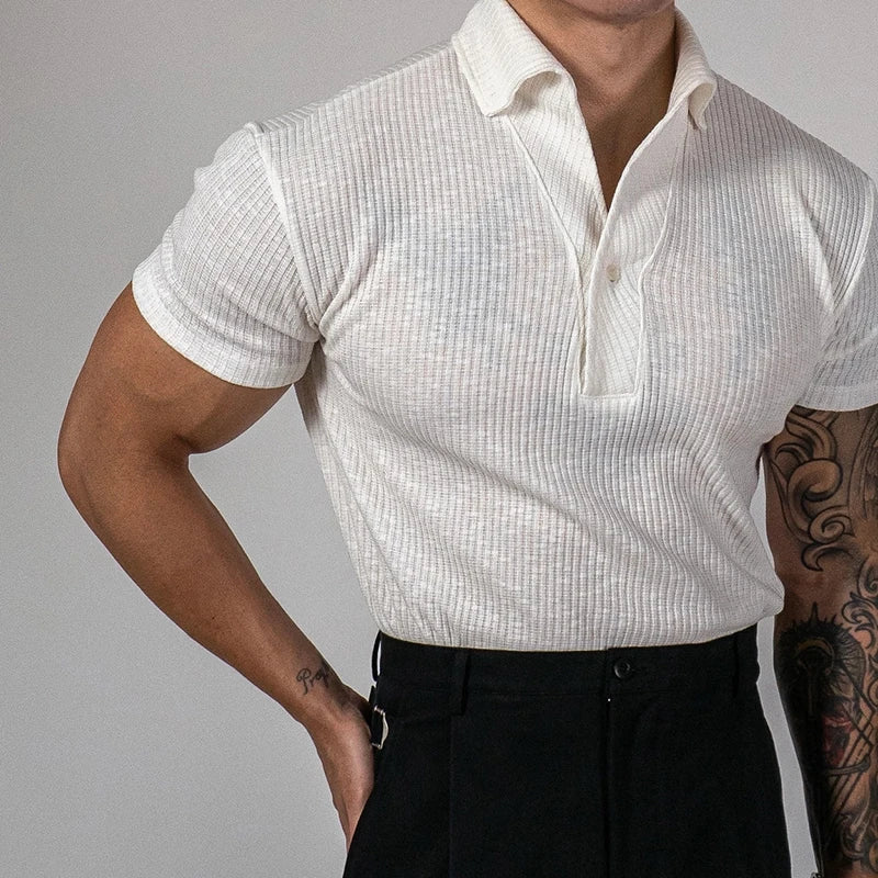 Averra Ribbed Polo Shirts