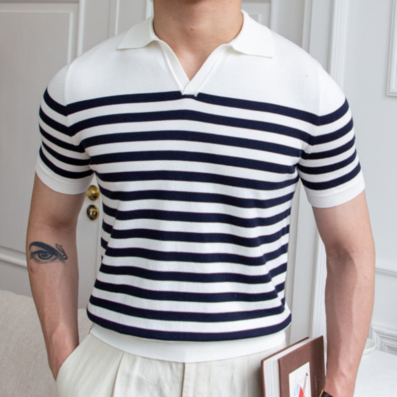 Averra Knit Lapel Polo Shirt