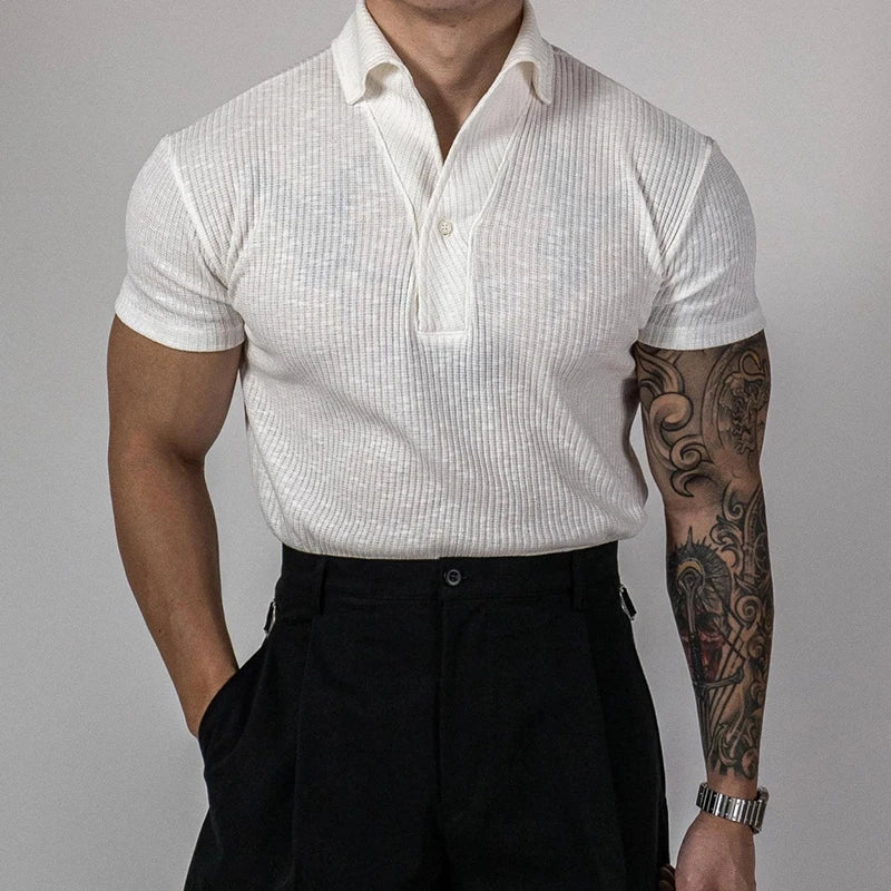Averra Ribbed Polo Shirts
