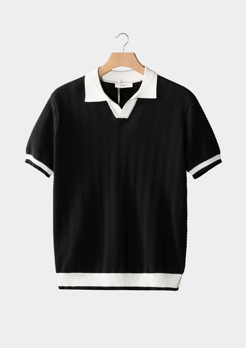 Averra Contrast Textured Polo