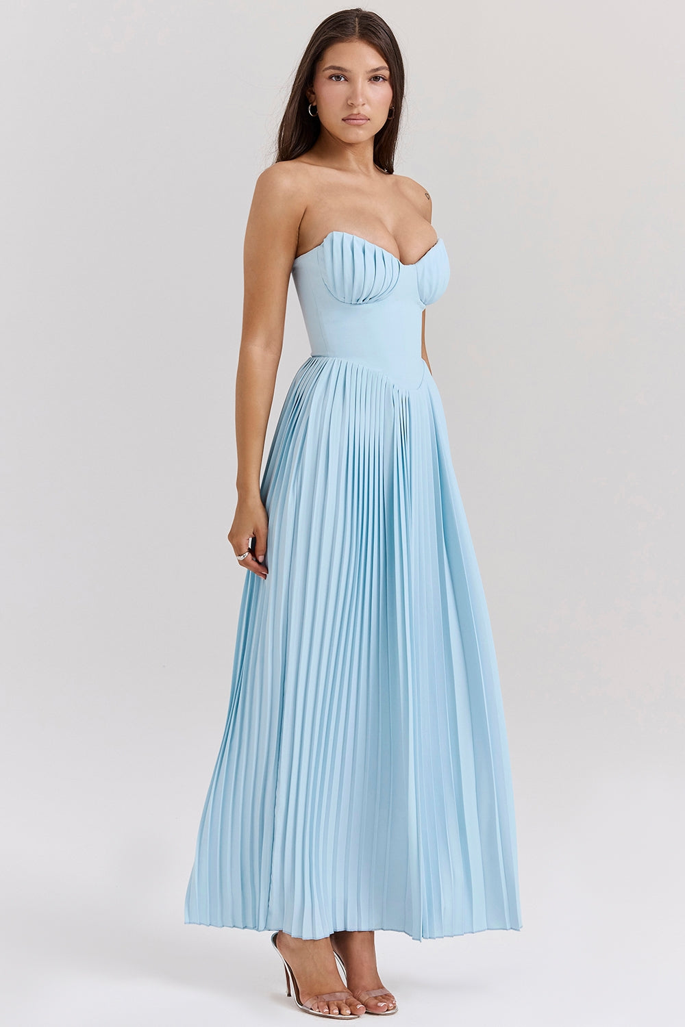 Averra™ | Blue Elegant Maxi Dress