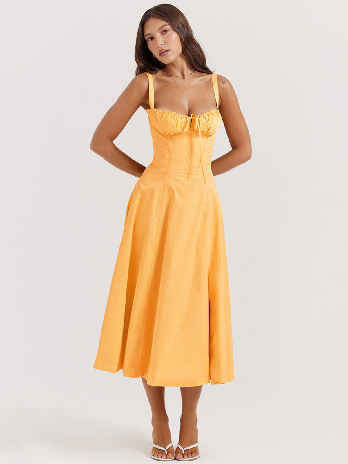 Averra™ | Sorrento Linen Corset Dress