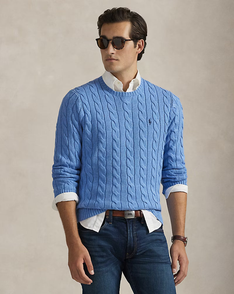 Cable-Knit Cotton Jumper