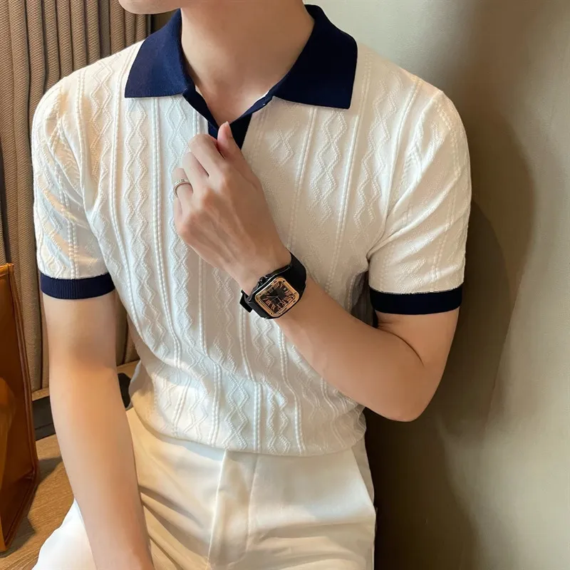 Averra Contrast Textured Polo