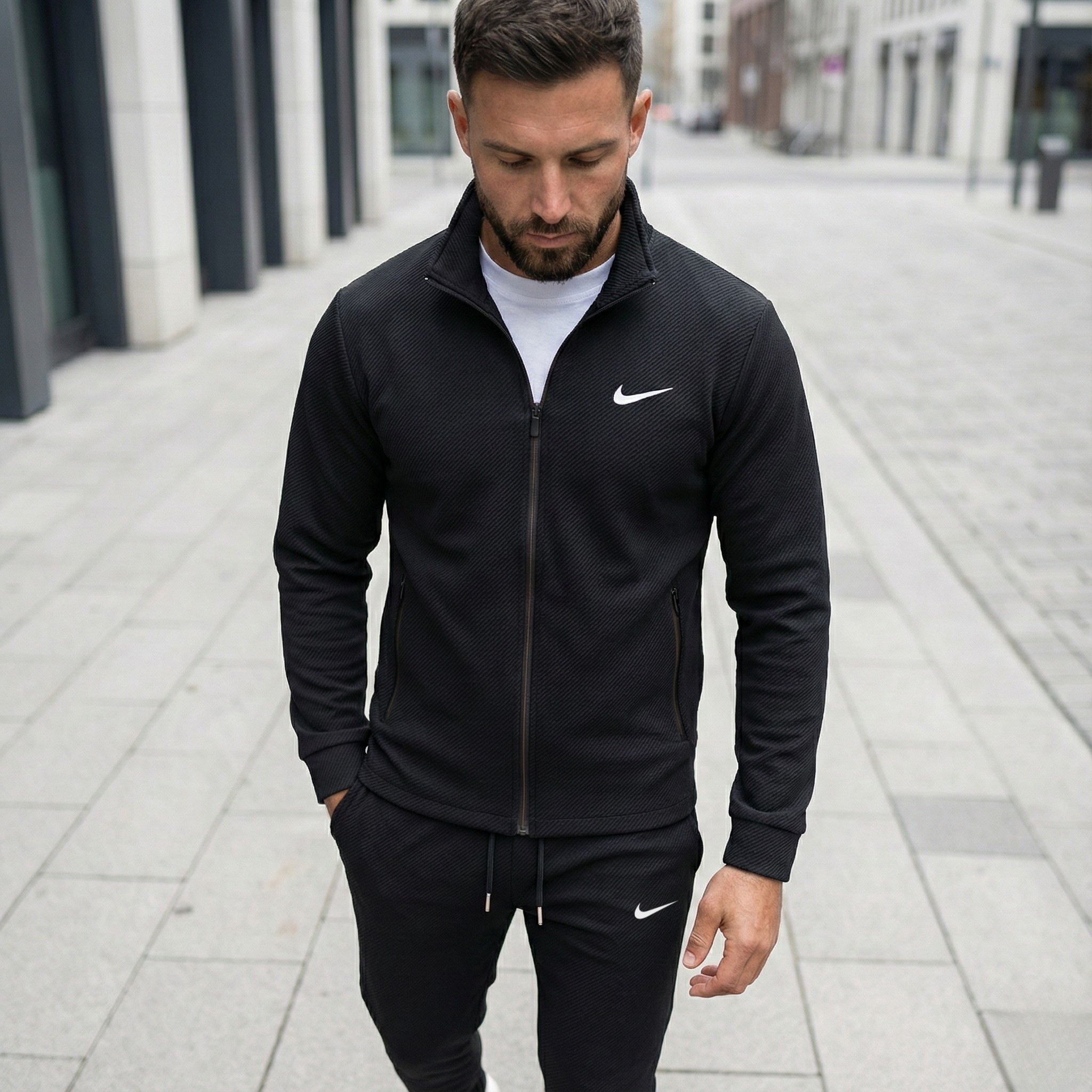 Men’s Signature Tech Full-Zip Jacket and Joggers Set
