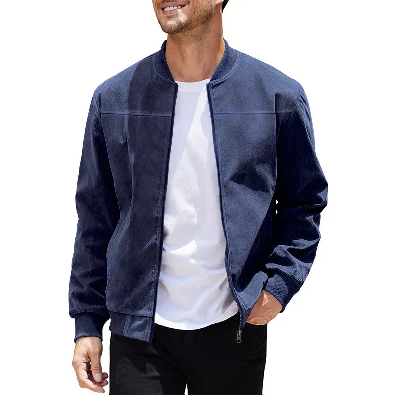 Alex Suede Bomber Jacket