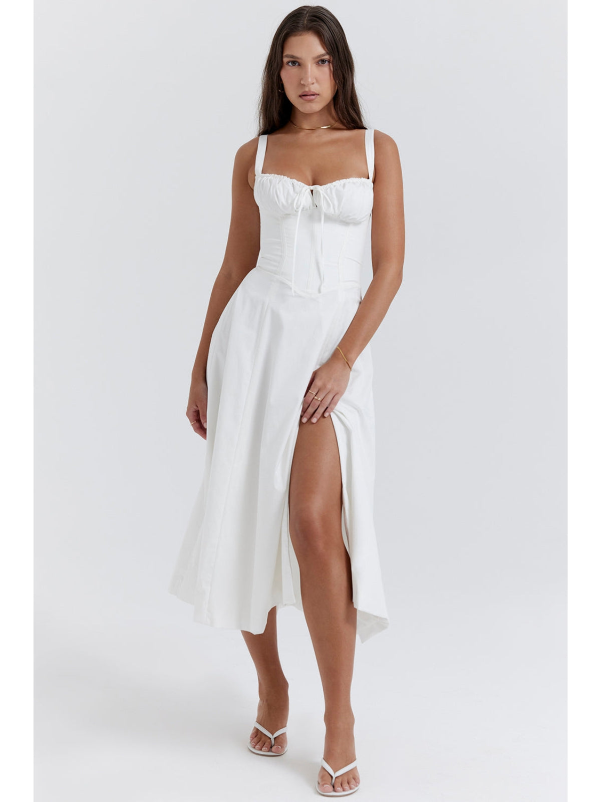 Averra™ | Sorrento Linen Corset Dress