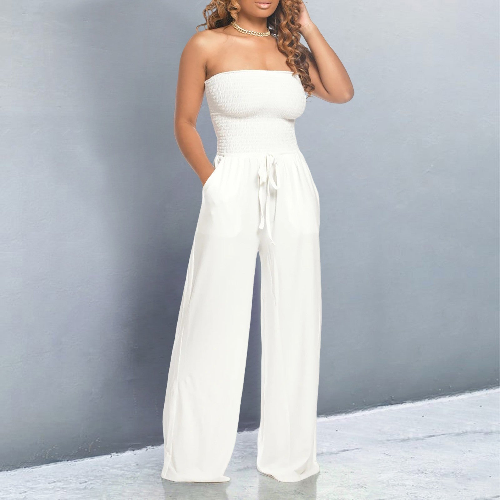Averra™ | Trendy Off-Shoulder Jumpsuit